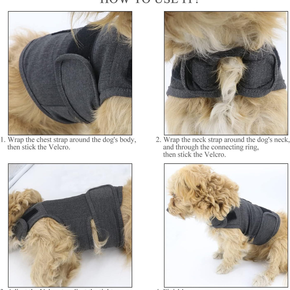 Calming Anxiety Wrap for Dogs - Stress Relief Compression Vest