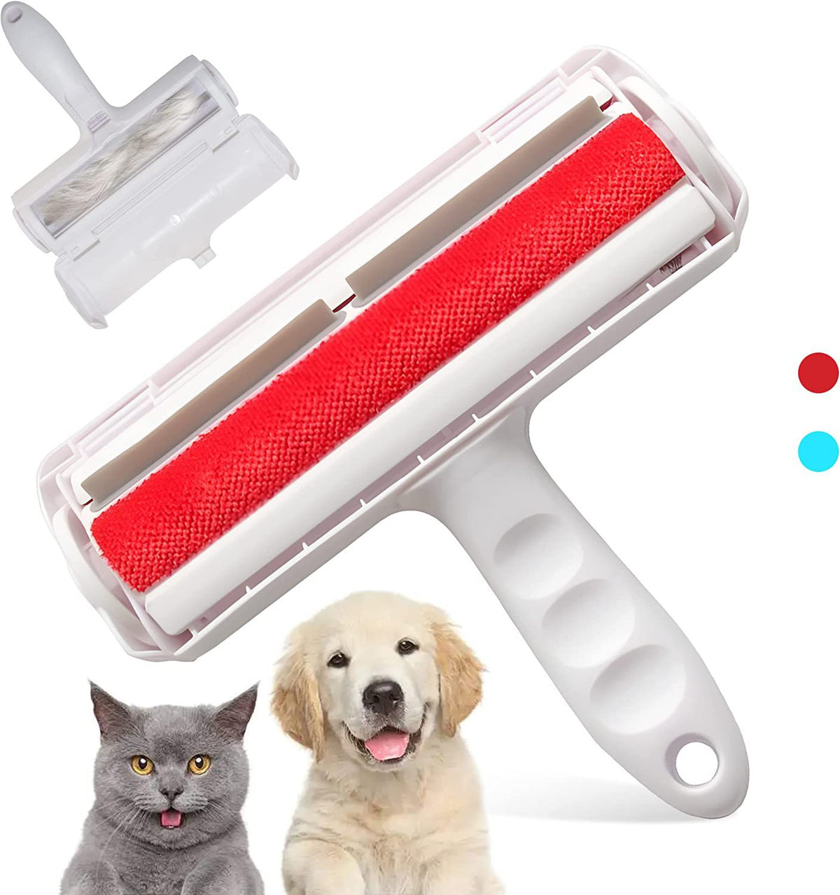 Reusable Pet Hair Remover Roller - Lint-Free Fur Pickup Tool