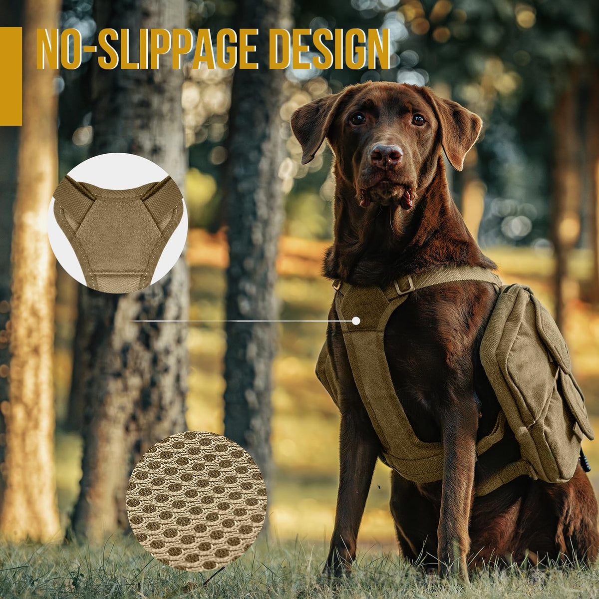 Dog Hiking Backpack - Adventure Saddle Bag Harness