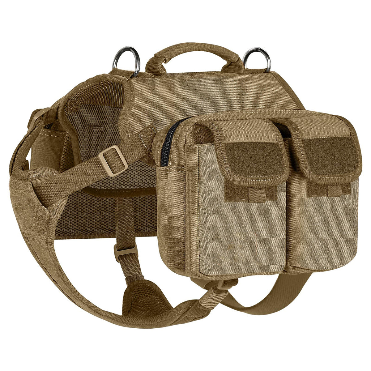 Dog Hiking Backpack - Adventure Saddle Bag Harness