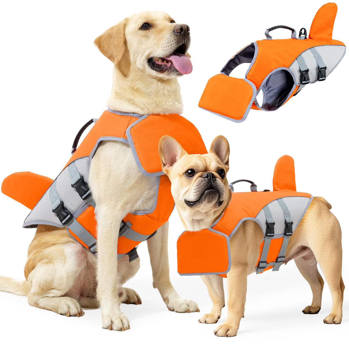 Dog Life Jacket - Adjustable Flotation Safety Vest
